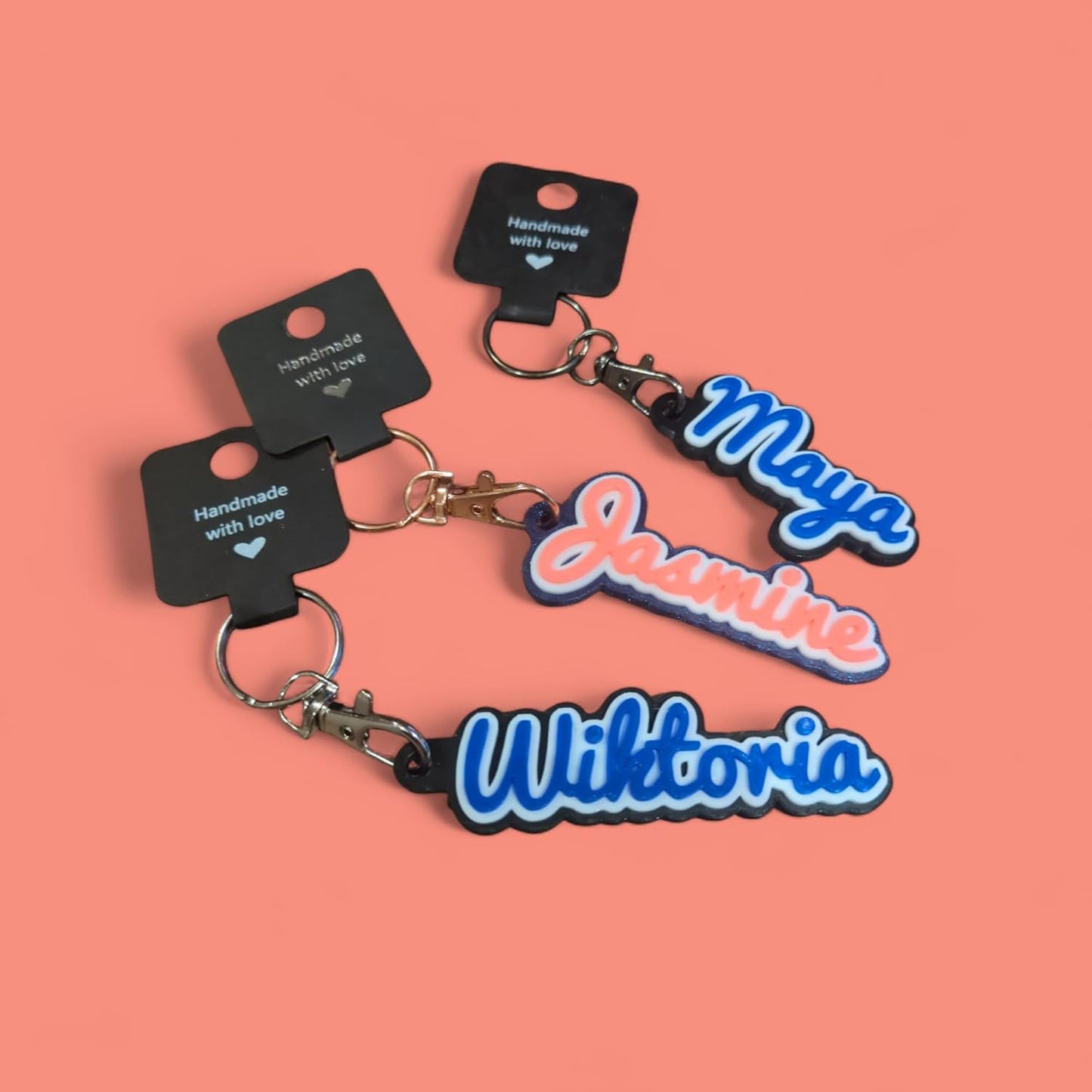Personalised Keyring / Keychain - Dual Colour - V.2.0 - Innov8Print3D