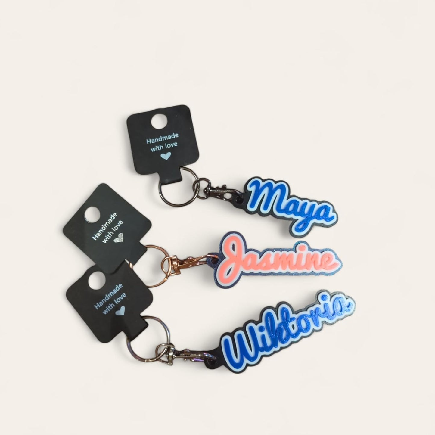 Personalised Keyring / Keychain - Dual Colour - V.2.0 - Innov8Print3D