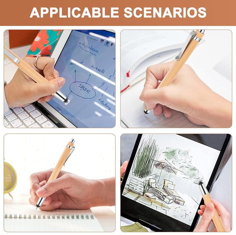 Bamboo Stylus / Pen - 2 in 1 - Engraved - Innov8Print3D