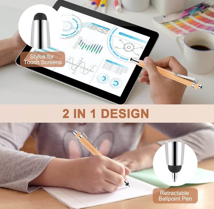 Bamboo Stylus / Pen - 2 in 1 - Engraved - Innov8Print3D